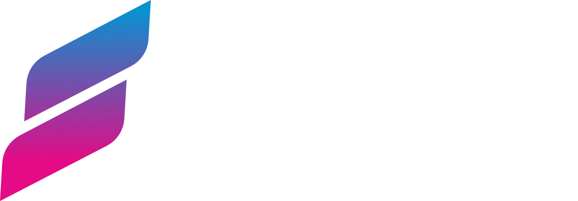 Simple Split logo white text
